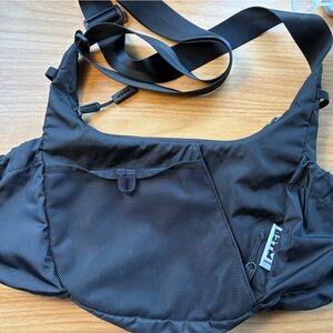 Baboon to the Moon Black Crescent Crossbody